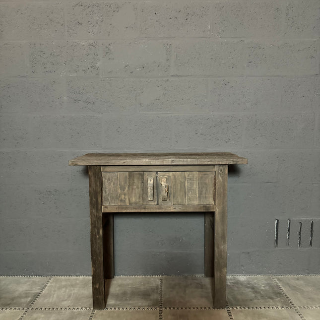 Driftwood sidetable met 2 deurtjes