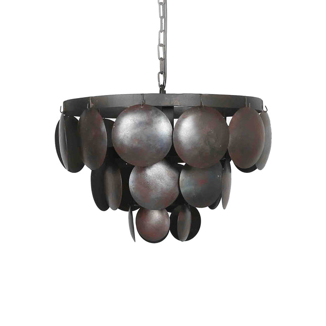 Hanglamp met metalen schijfjes – By Mooss