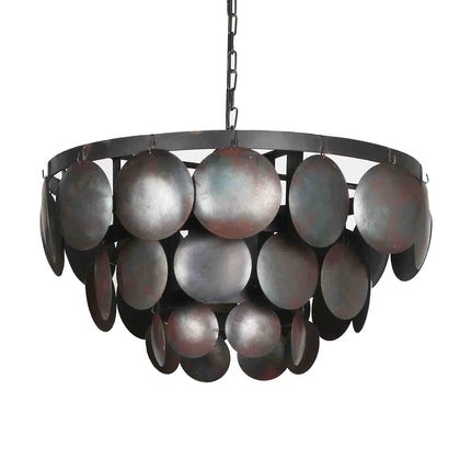 Hanglamp met metalen schijfjes – By Mooss