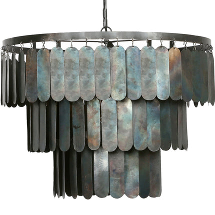 Hanglamp met metalen lamellen – By Mooss