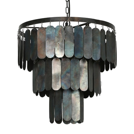 Hanglamp met metalen lamellen – By Mooss