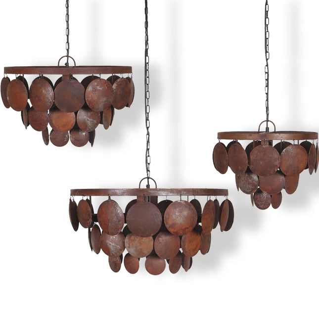 Hanglamp Roest Schijfjes – by Mooss