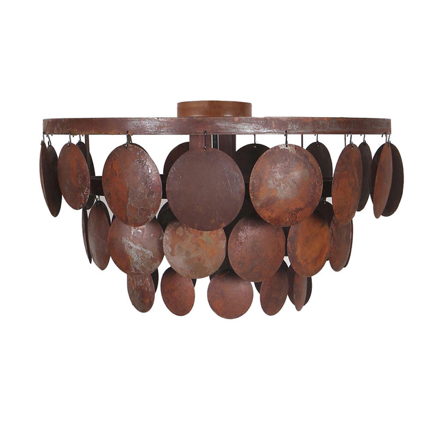 Plafondlamp Roest Schijfjes – by Mooss