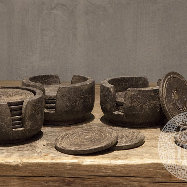 Be-Uniq Onderzetters in Houten Houder