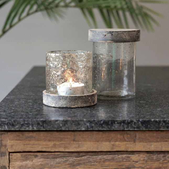 Be Uniq Glazen Pot / Windlicht – Large