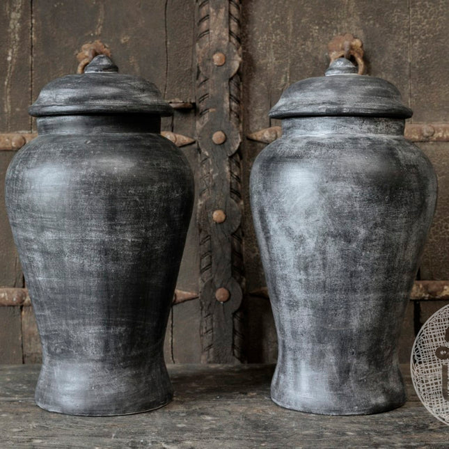 Be-Uniq Vaas met deksel - Ratna