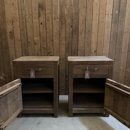 Driftwood nachtkastje – 1 deur & 1 lade