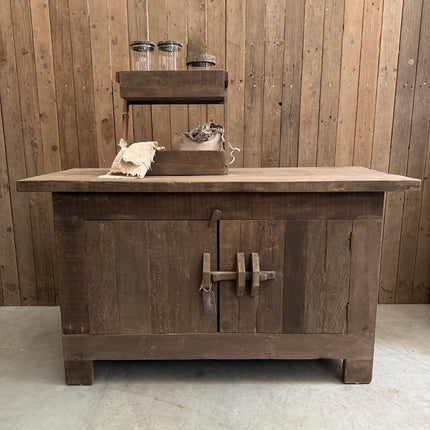 Driftwood badmeubel met 2 deuren