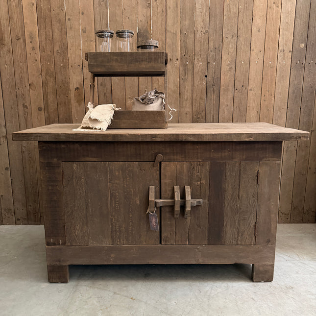 Driftwood badmeubel met 2 deuren