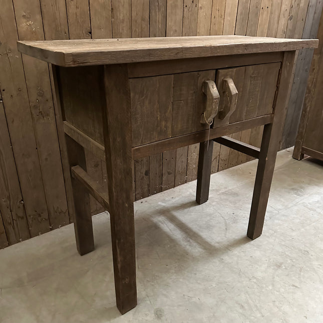 Driftwood sidetable met 2 deurtjes