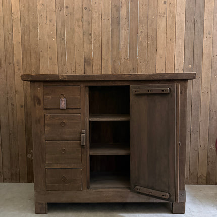Driftwood opbergkast met 1 deur en 8 lades
