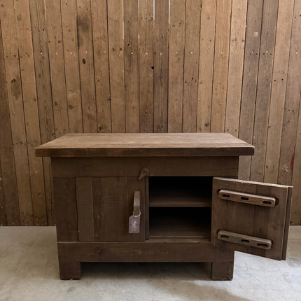 Driftwood Kastje – 2 Deuren met Houten Schuif