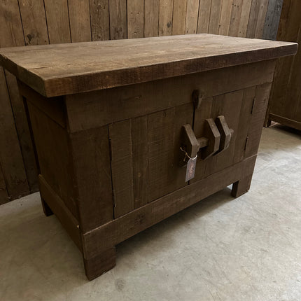 Driftwood Kastje – 2 Deuren met Houten Schuif