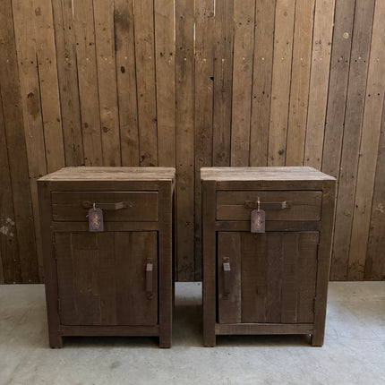 Driftwood nachtkastje – 1 deur & 1 lade