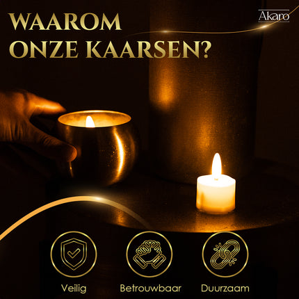 6 Waxinelichtjes LED - Akaro