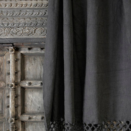 Be-Uniq Plaid Sarah | Linnen & Katoen – Anthracite