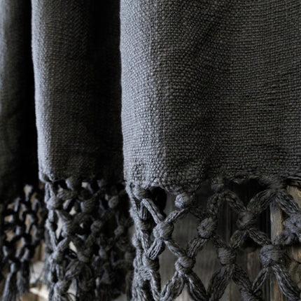 Be-Uniq Plaid Sarah | Linnen & Katoen – Anthracite