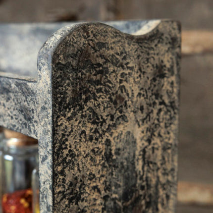 Kruidenrekje Grey Finish 40x40 cm | Stoer Houten Kruidenrek | Be Uniq