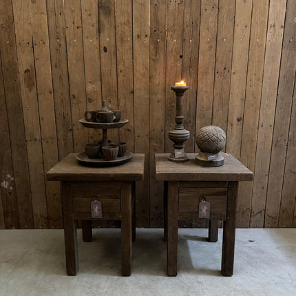 Driftwood nachtkastje met lade