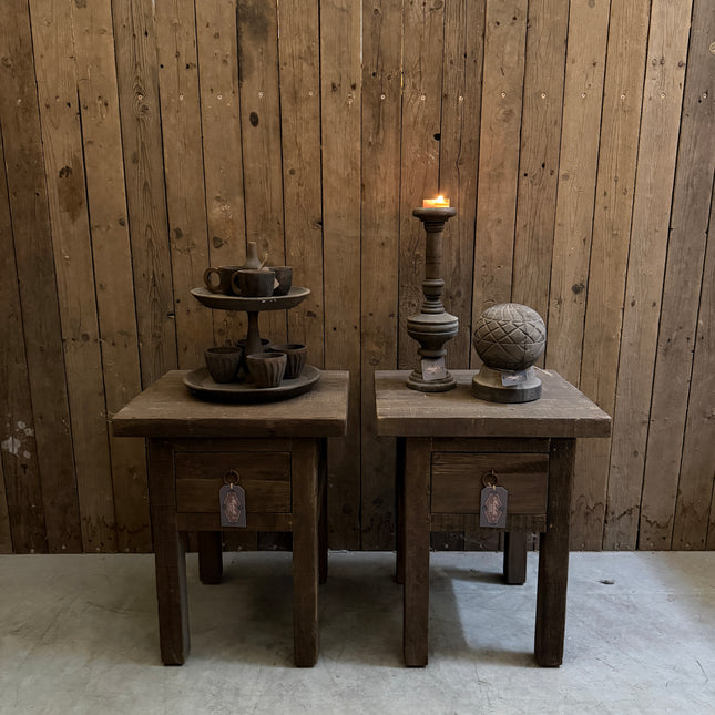 Driftwood nachtkastje met lade