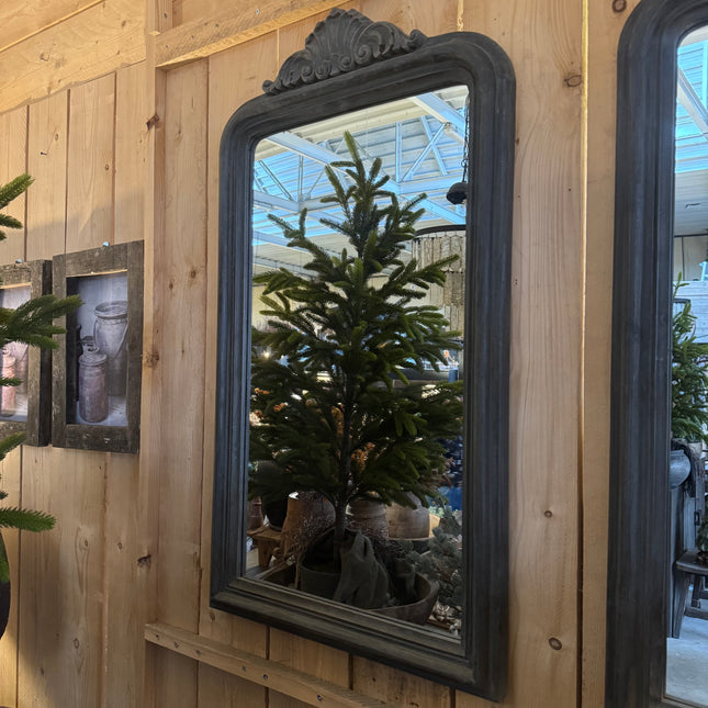 Handbewerkte houten spiegel – Landelijke elegantie