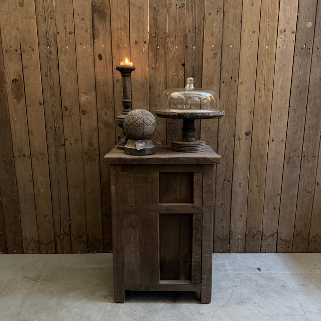 Driftwood Nachtkastje met Schuifdeur en Lade