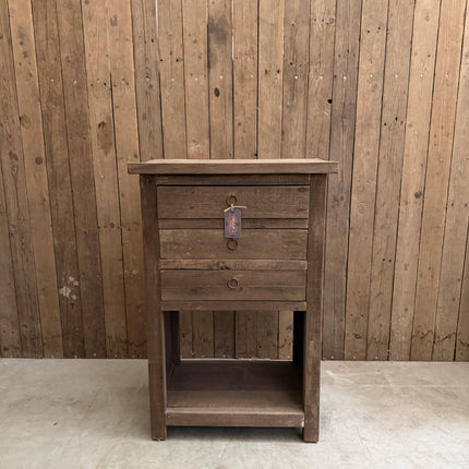 Driftwood Ladenkastje – 3 Lades & Legplank