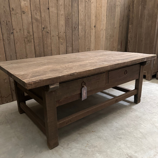 Driftwood Salontafel Jenong – Massief Houten Salontafel met Laden