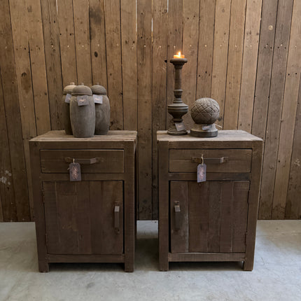 Driftwood nachtkastje – 1 deur & 1 lade