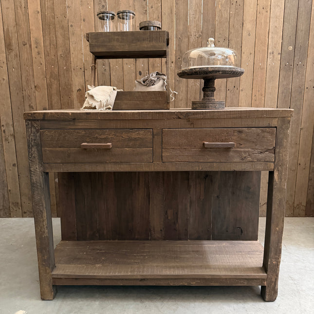 Driftwood Keukeneiland – Met 2 Lades & Open Vakken