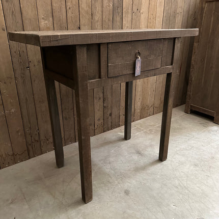 Driftwood sidetable met lade