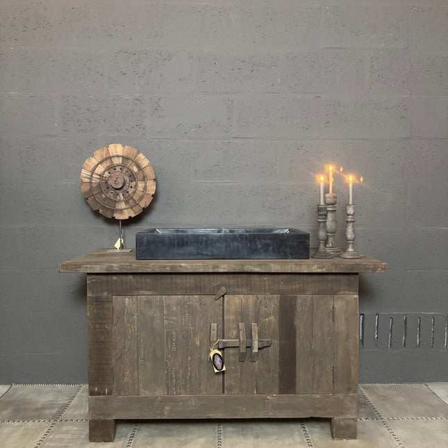 Driftwood badmeubel met 2 deuren