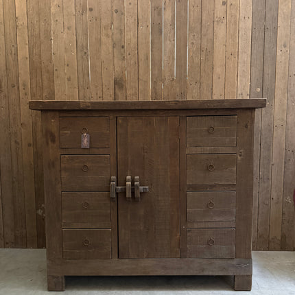 Driftwood opbergkast met 1 deur en 8 lades