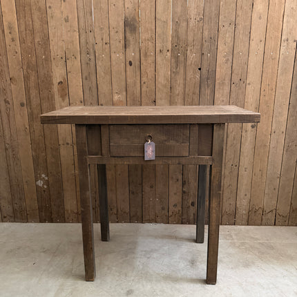 Driftwood sidetable met lade