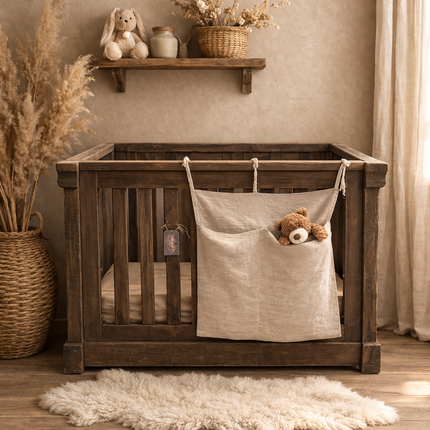 Driftwood Babybed – Verstelbaar in 3 Hoogtes | Stoer & Uniek Houten Babybed