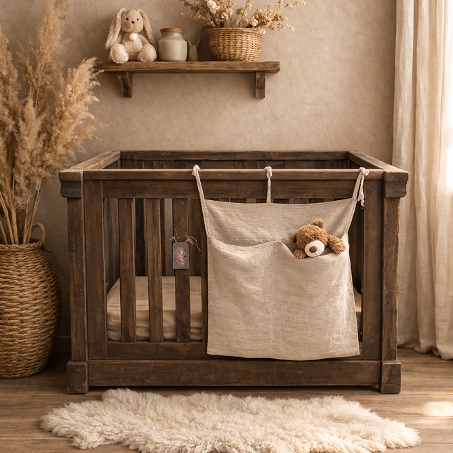 Driftwood Babybed – Verstelbaar in 3 Hoogtes | Stoer & Uniek Houten Babybed