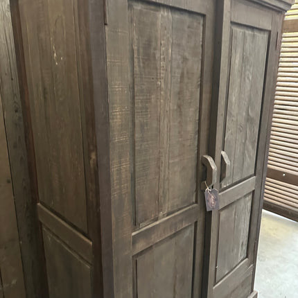 Driftwood kast met 2 deuren en 2 lades | Stoere houten opbergkast landelijk interieur