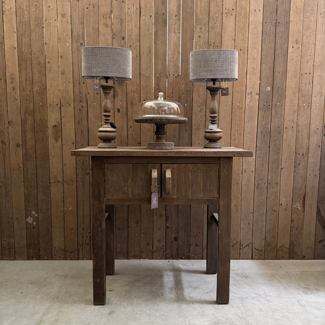 Driftwood sidetable met 2 deurtjes