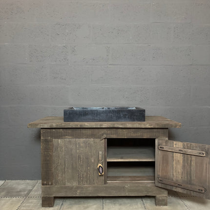 Driftwood badmeubel met 2 deuren