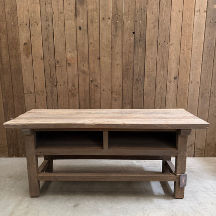 Driftwood salontafel met 2 vakken