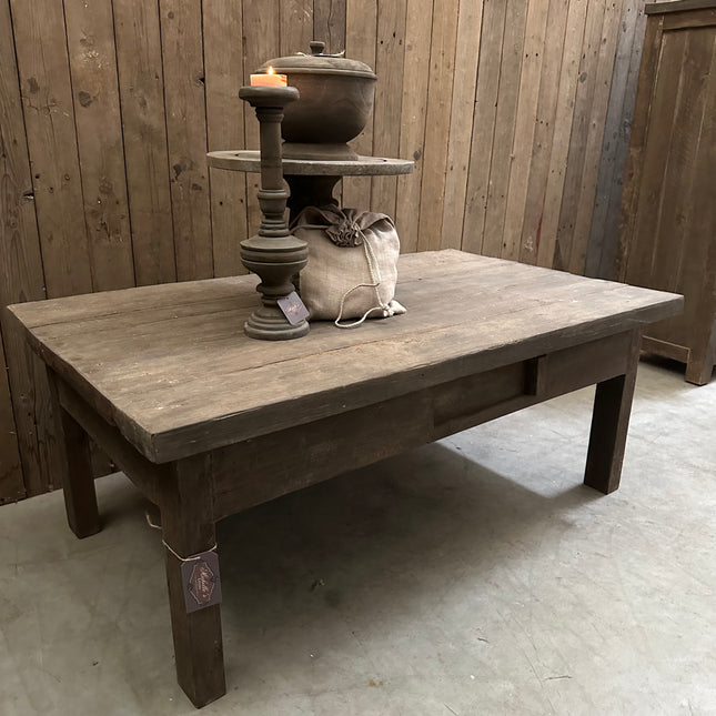 Old Barn salontafel met schuiflade | Landelijke houten salontafel