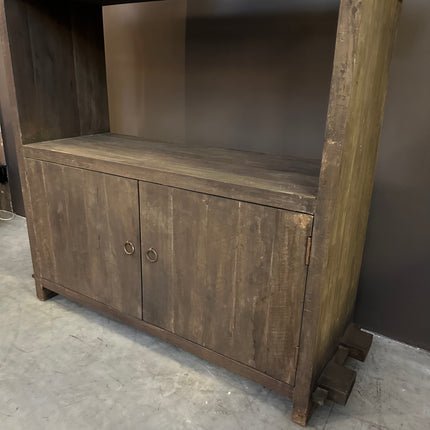 Driftwood Kast Open Vakken met Opbergruimte