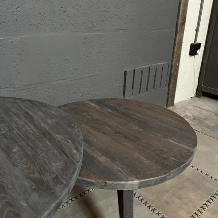 Rough Wood salontafel rond