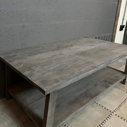 Old Grey Salontafel met onderblad