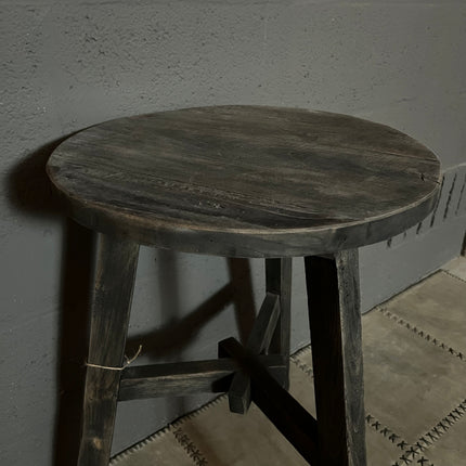 Old Grey bijzettafel / kruk