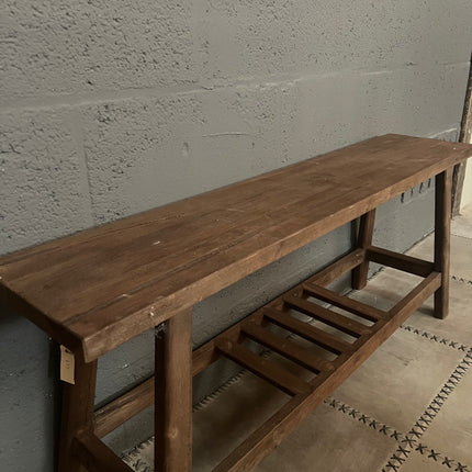 Houten Bankje met Legplank