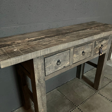 Driftwood sidetables met 3 lades