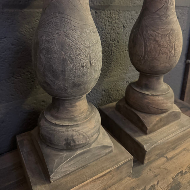 Massief houten balusters
