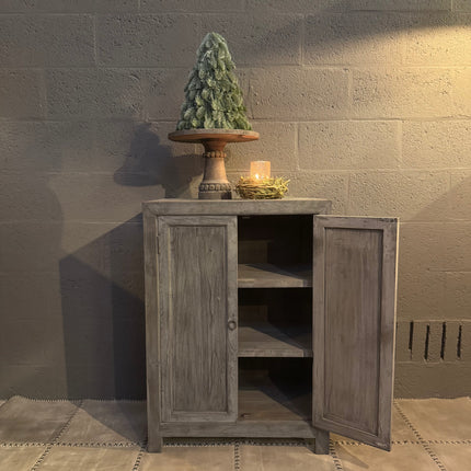 Old Grey Kast met 2 Deuren