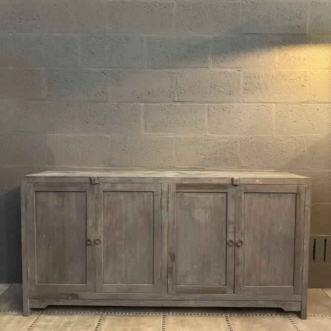 Old Grey Dressoir met 4 Deuren